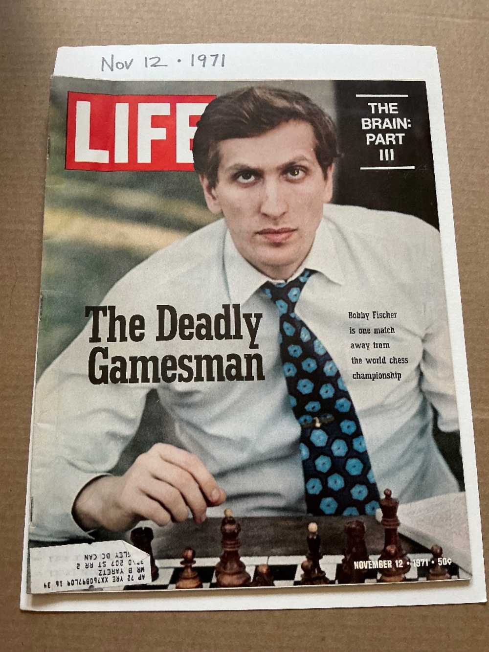 Vintage 1971 LIFE Magazine November 12 Bobby Fischer Cover Retro Marlboro Man